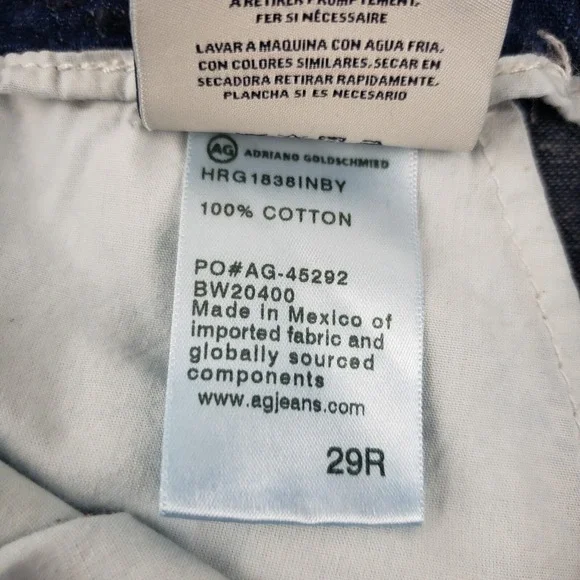 AG Adriano Goldschmied 28x23 The Yasmeen Jeans High Rise Pleated Women Size 29 - Picture 4 of 11